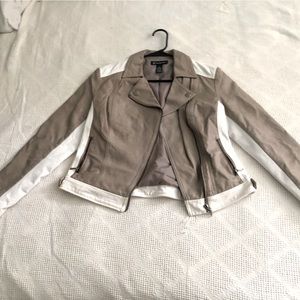 INC Duo Colored faux leather jacket